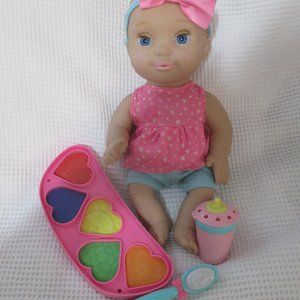 Mealtime Magic Mia Doll (Baby Luvabella) No Box Like New with Acessories